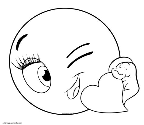 Emoji Coloring Pages Printable For Free Download