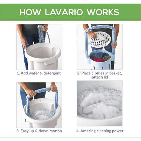 Lavario Portable Clothes Washer Manual Non Electric Portable Washing