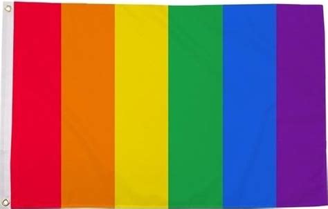 Regenboog LGBT Vlag 90 X 150 Cm Verticale Strepen Gay Pride Parade