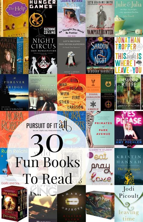 30 Fun Books To Read Pin Pursuit Of It All