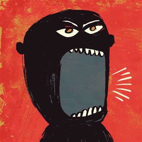 Angry Shout Man Illustration Digital Art By Don Bishop Fine Art America