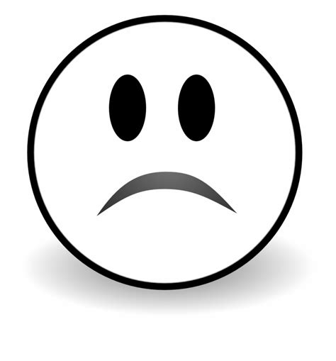 Library Of Sad Face Emoji Clip Art Library Black And White