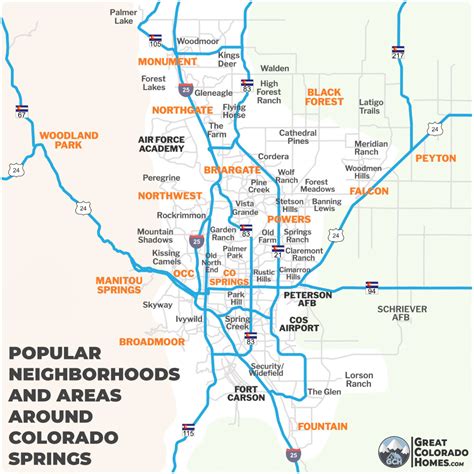 Colorado Springs Map Colorado Springs Colorado Co ~ Population