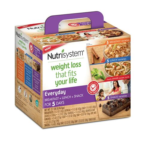 Nutrisystem 5 Day Everyday Weight Loss Kit 21 Lbs 10 Meals 5 Snacks