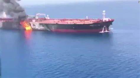 Tankers Afire In Gulf Of Oman Daily Texan Surly Horns