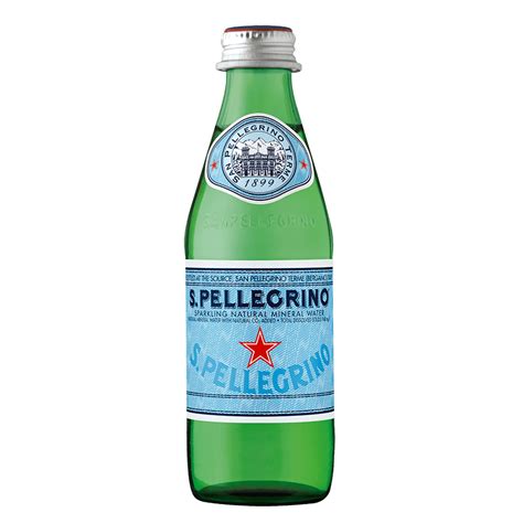 250ml Glass Bottle Sparkling Mineral Water Sanpellegrino