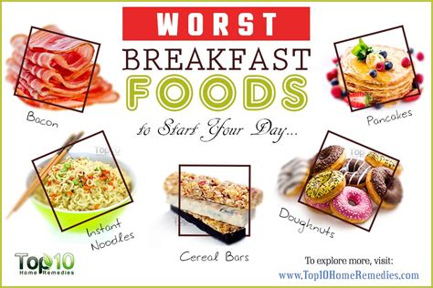 10 Worst Breakfast Foods To Start Your Day Top 10 Home Remedies