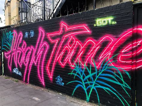 Neon Aesthetic Graffiti
