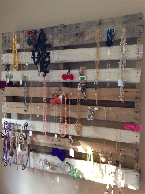 Pallet Repurposed Into A Jewelry Display For My Store Love It