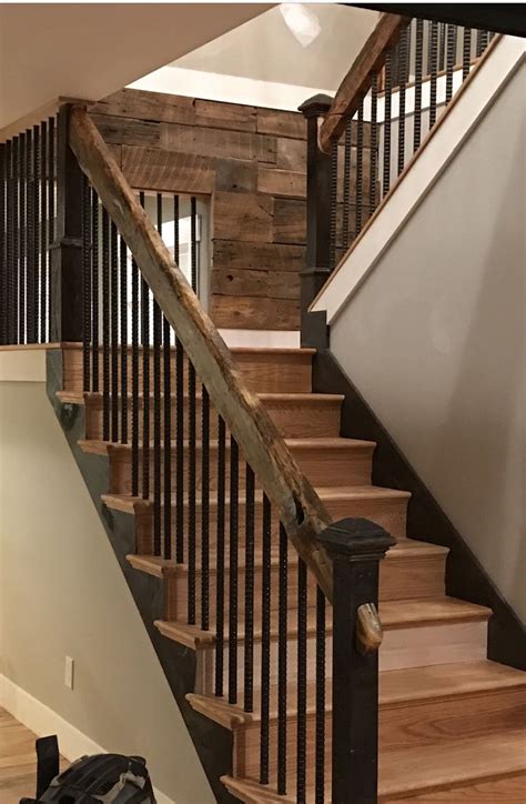 What a difference it makes, right? Rustic staircase | Rustic staircase, Rustic stairs, Diy ...