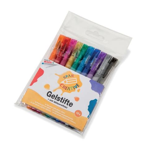 Spar Creative Gelstifte Mit Glitzereffekt 10 Farben Online Kaufen