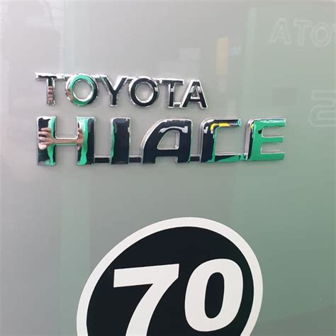 Brand New Toyota Hiace H200 Rear Chrome Letter Logo Badge Emblem Car