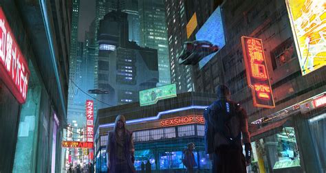Cyberpunk City Street Klaus Pillon Cyberpunk City Cyberpunk