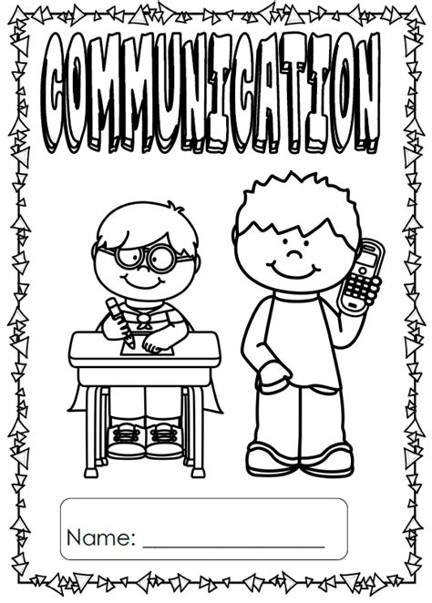 Communication Coloring Pages Coloring Pages