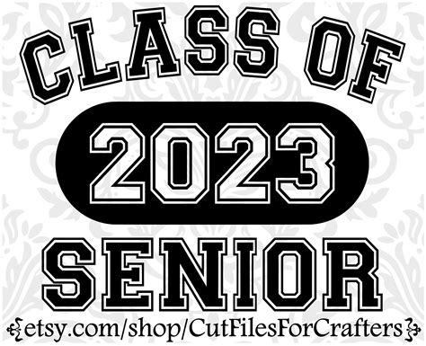 Senior 2023 Svg Class Of 2023 2023 Graduate Seniors Cloud Hot Girl