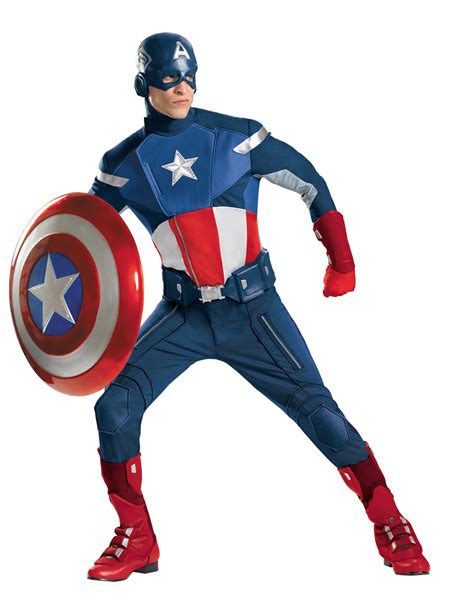 Mens Theatrical Captain America Costume