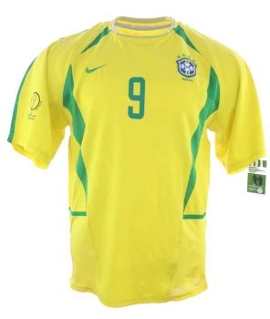 Alle spielernamen & rückennummern auf dem neuen brasilien trikot 2018. Nike Brasilien Trikot 2002 WM Weltmeister 9 Ronaldo Neu ...
