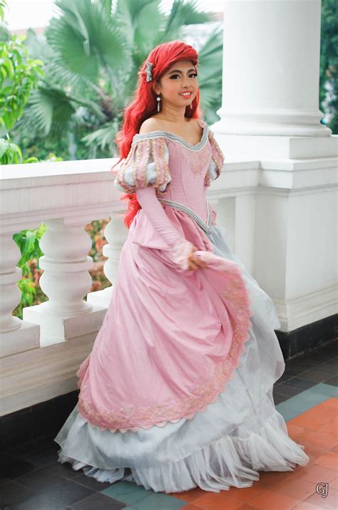 Ariel Pink Dress Costume Riset