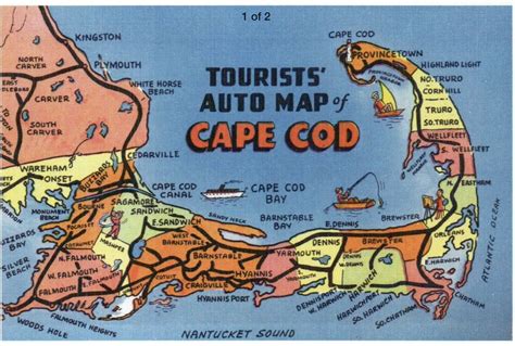 Vintage Cape Cod Map