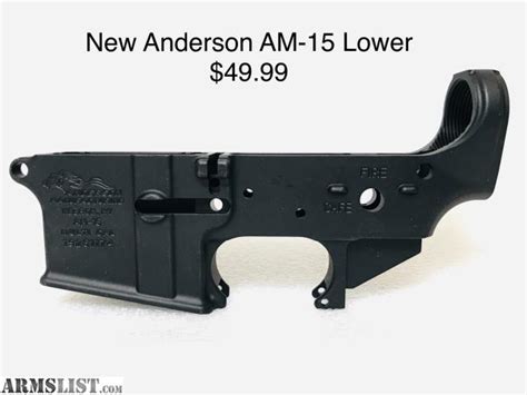 Armslist For Sale Anderson Manufacturing Am 15 Stripped Ar 15 Lower