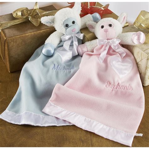 Personalized Lamb Baby Blanket 170035 Toys At Sportsmans Guide