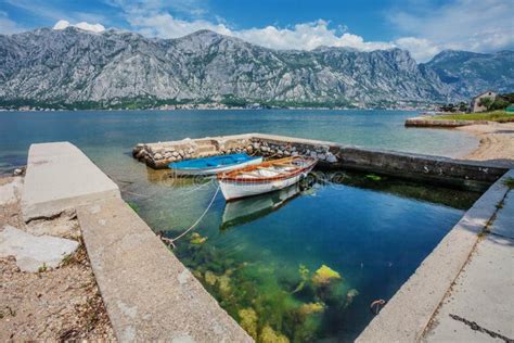 A Small Bay With Boats Stock Photo Image Of Mountains 237570052