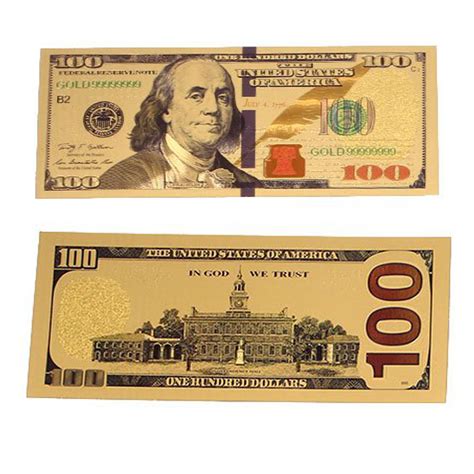 How Much Is A 24k Gold 100 Dollar Bill Worth Dollar Poster