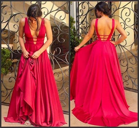 Satin Party Prom Gowns A Line Backless Sexy Evening Dresses Z5011 China Evening Dresses And