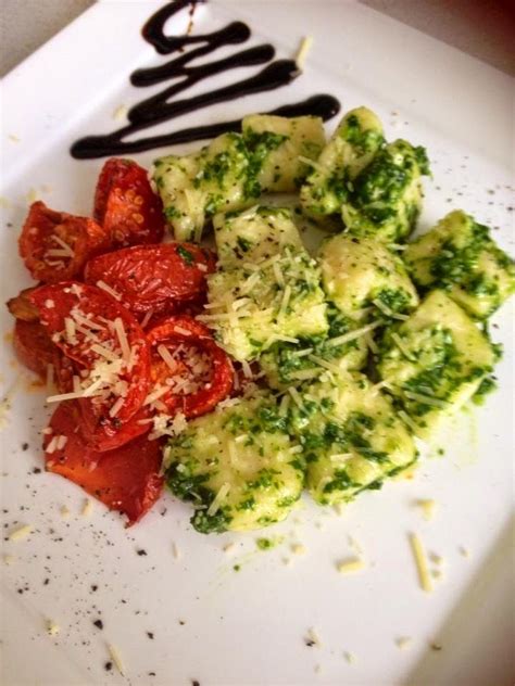 Mamagthe Italian In Me Ricotta Gnudi With Rocket Pesto And Slow