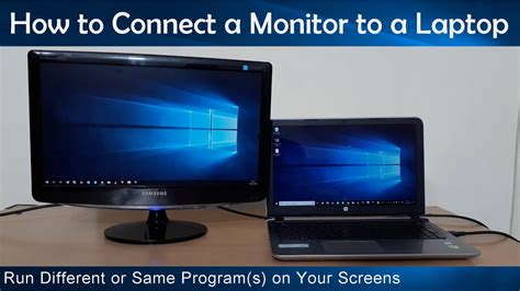 How To Connect External Monitor To Laptop Youtube