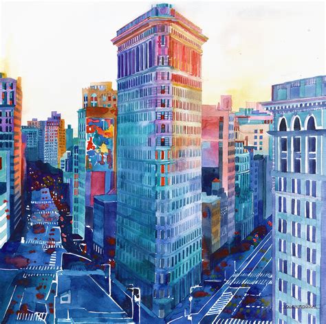Colorful Architectural Watercolors Of International Cities By Maja Wroń