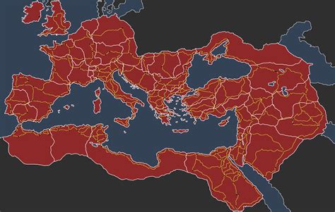 The Roman Empire In 117 Ce With The Death Of Trajan The Great R
