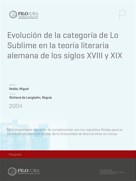 Evolución De La Categoría De Lo Sublime En La Teoría Literaria De Los