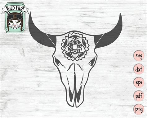 Cow Skull Svg File Svg Images Collections