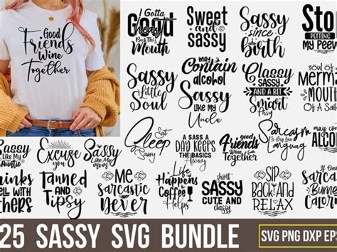Sassy Svg Bundle Buy T Shirt Designs
