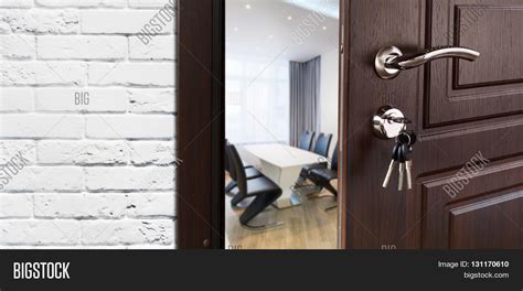 The most common cabinet design has the doors slightly larger than the opening. Half Opened Door Cabinet Office. Image & Photo | Bigstock