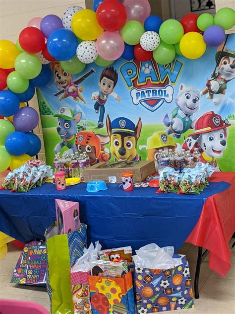 Cartoon Photography Backdrops Paw Patrol Birthday Backdrop For