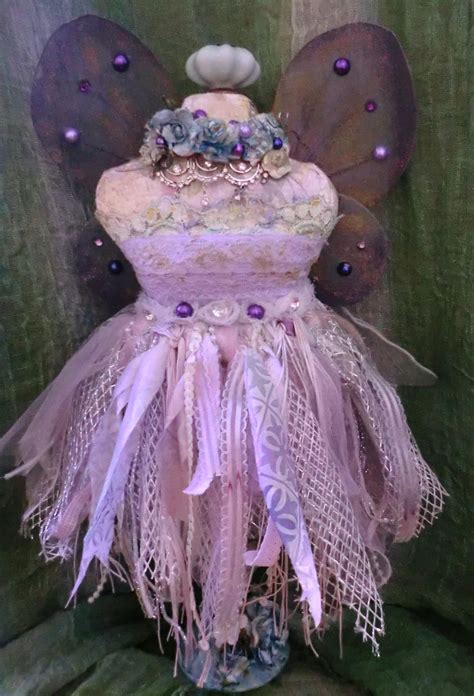 Handmade Fairy Princess Dress Form Mixed Media Dress Form Fairy