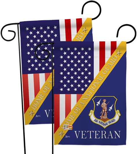 Home Of Air National Guard Impressions Decorative 2 Pcs Garden Flags