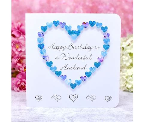 Handmade Birthday Card For Husband Happy Birthday To A Etsy