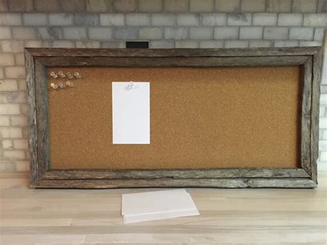 Rustic Wooden Framed Corkboard Cork Board Handmade With