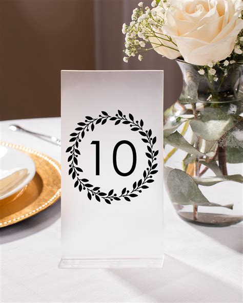 Custom Table Numbers Elegant Modern Wedding Ceremony Table Etsy