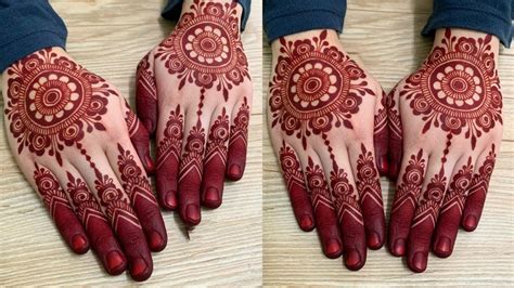 However, in all, gol tikki mehndi design is considered to be the origin of mehndi designs. Wedding special Gol Tikki Mehndi design 2019|Back hand Gol ...