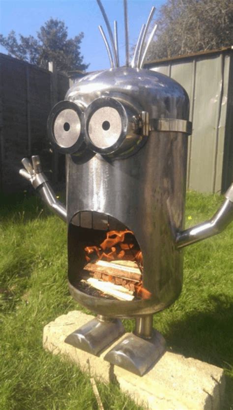 Minion Fire Pit Too Funny Minion Fire Pit Metal Fire Pit Fire
