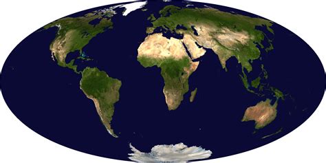 Mollweide Map Of The World Centered On 85° S 115° E Rmaps