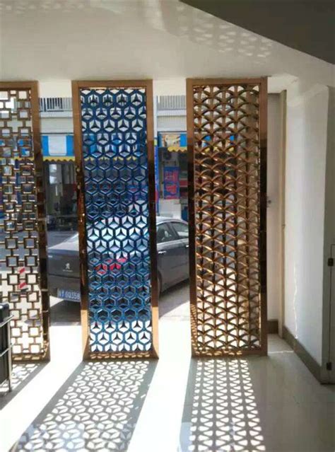Rose Gold Decorative Room Dividers Stainless Steel Laser Cut Sheet