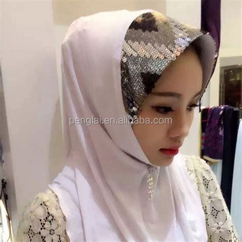 New Hot Hijab Sexy Lady Muslim Paillette Scarf Hijab Fashion Scarf