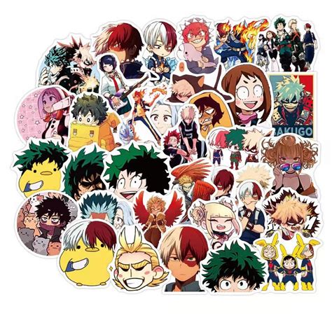 100pcs My Hero Academia Anime Toy Stickers Graffiti Laptop Phone Lzuku