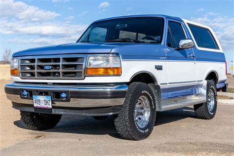 No Reserve 1996 Ford Bronco Xlt 4x4 For Sale On Bat Auctions Sold