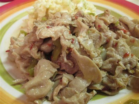 Our food is not salty, (or) over seasoned. Chitterlings | I Heart Recipes